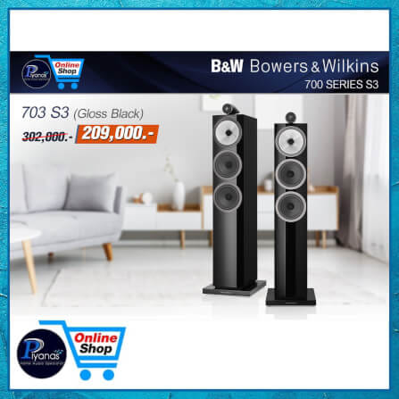 ลำโพงตั้งพื้น BOWERS & WILKINS : 703S3 (GLOSS BLACK)_1